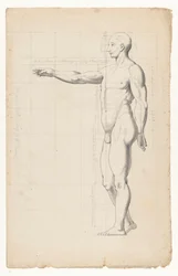 Studi di nudo di uomo e donna