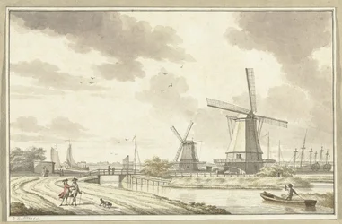 Veduta di Zandhoek, fuori Haarlemmerpoort ad Amsterdam