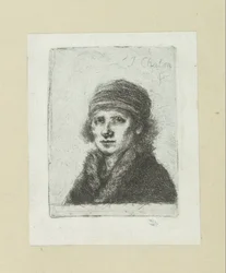 Giovane uomo con colletto di pelliccia
