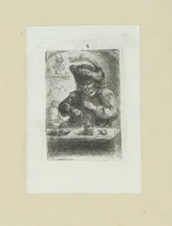 Uomo al tavolo da pranzo