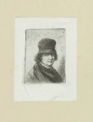 Uomo con cilindro (serie: The Compleat Work of Etchings by John Chalon)
