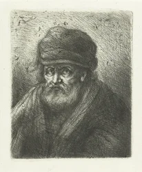 Vecchio con barba e berretto