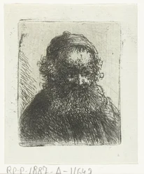 Vecchio con barba e berretto