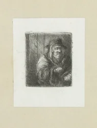 Vecchio con mantello e cappello (serie: The Compleat Work of Etchings by John Chalon)