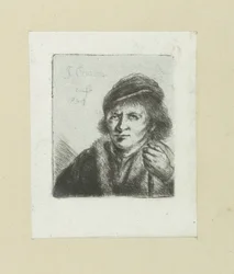 Uomo adulto con cappello e bastone