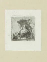 Donna seduta con cappello