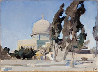 Moschea di Omar a Gerusalemme. Da un viaggio in Palestina