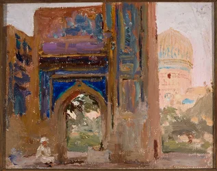 Samarcanda - Gur Emir, mausoleo di Tamerlano. Da un viaggio in Turkestan