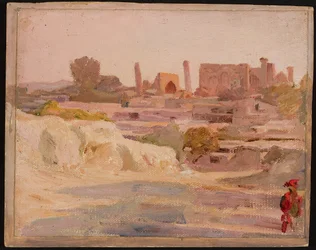 Samarcanda - veduta generale. Da un viaggio in Turkestan