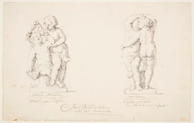 Disegno, Progetti per un gruppo statuario: "Amicizia", "Accordo", 1726