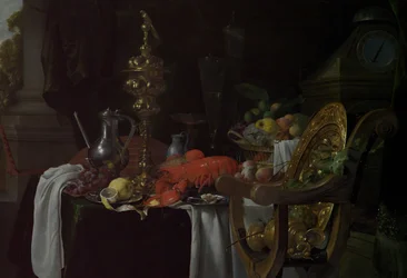 Natura morta: una scena di banchetto, probabilmente ca. 1640-41