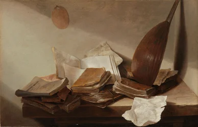 Natura morta con libri, 1625-30