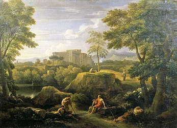 Paesaggio con figure