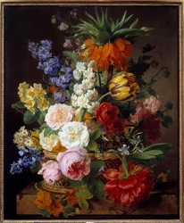 Fiori in un cesto, 1806. Dimensioni: 0,53 x 0,65 m. Lione, Musée des Beaux-Arts