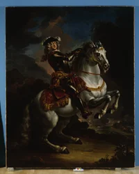 Elettore Johann Wilhelm von Pfalz-Neuburg a cavallo