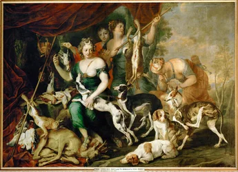 La caccia di Diana (dipinto su tela)