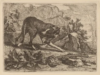Paesaggio con Levriero e Fucile