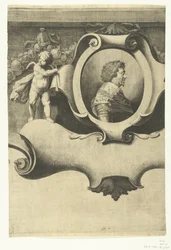 Assedio di Breda (foglio con ritratto di Federico Enrico), 1637