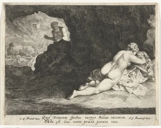 Giove come satiro insidia la dormiente Antiope