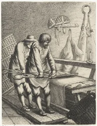 Cimatori di stoffe (serie Beroepen)