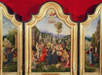 La Sacra Famiglia con Santa Caterina e Santa Barbara