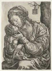 La Vergine seduta ai piedi di un albero, 1522