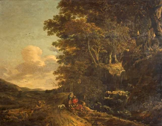 Paesaggio con cascata, c.1685-85