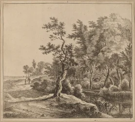 Paesaggio con strada tortuosa