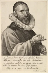 Ritratto di Jans Pietersz Sweelinck, pub. 1624 (incisione)