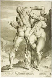 Il ratto di una donna sabina, vista da dietro