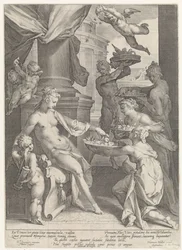 Venere onorata da ninfe e un fauno