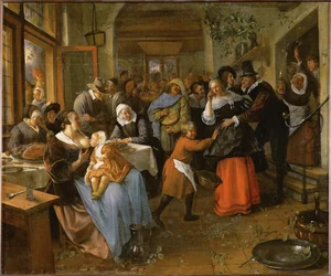 Matrimonio di contadini, 1670 circa (olio su tela)