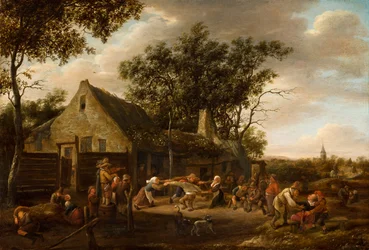 Contadini che ballano in una locanda, c.1646-8