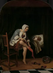 Donna alla sua Toilette