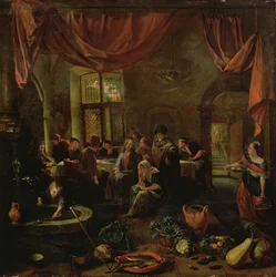 Cristo in Casa di Marta e Maria, c.1655