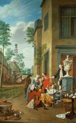 Festa dei villaggi (una di una serie di quattro)