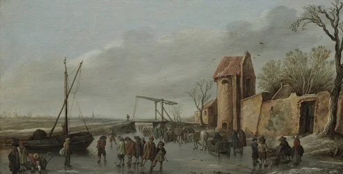 Una scena sul ghiaccio, 1627