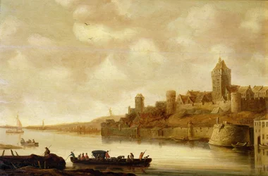 Veduta di Nijmegen, Paesi Bassi dopo il 1643