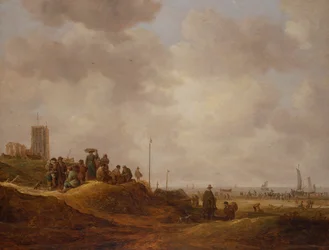 Vista della costa di Egmond Aan See