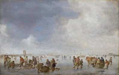 Scena invernale sul ghiaccio