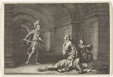 Cesonia con sua figlia uccisa da Lupo