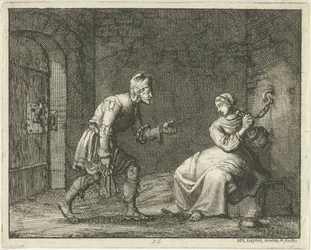 Felicitas in prigione con il carceriere