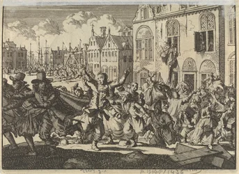 Rivolta a Enkhuizen con distruzione delle case dei viceammiragli Kwast e Turk, 1635