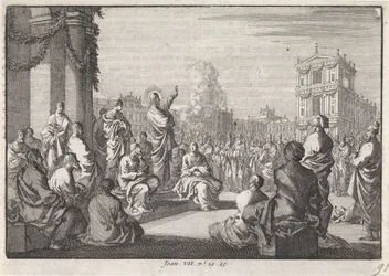 Predica di Cristo davanti al tempio