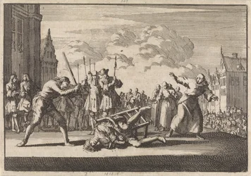A Mainz viene decapitato il commissario supremo imperiale Cronsbruck, 1691