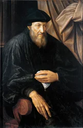 Ritratto di un vecchio (probabilmente Andrea Doria). Dipinto di Jan Metsys (o Massys) (1509-1575), circa 1552. Genova, Musei di Strada Nuova (ex Palazzo Bianco)