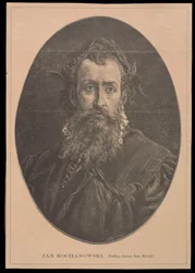Ritratto di Jan Kochanowski da un dipinto di Jan Matejko