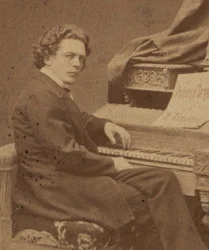 Ritratto del compositore Anton Rubinstein 1829-1894, ca 1860-1870