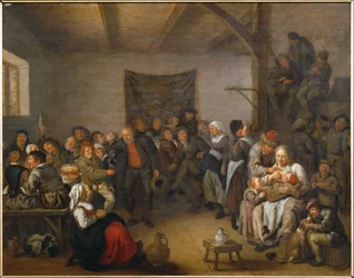 Scena in un pub (dipinto su tela)