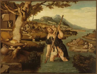 Paesaggio con San Cristoforo
